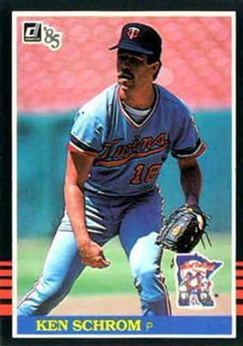 #486 Ken Schrom - Minnesota Twins - 1985 Donruss Baseball