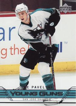 #487 Joe Pavelski - San Jose Sharks - 2006-07 Upper Deck Hockey