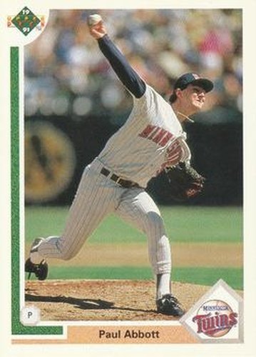 #487 Paul Abbott - Minnesota Twins - 1991 Upper Deck Baseball