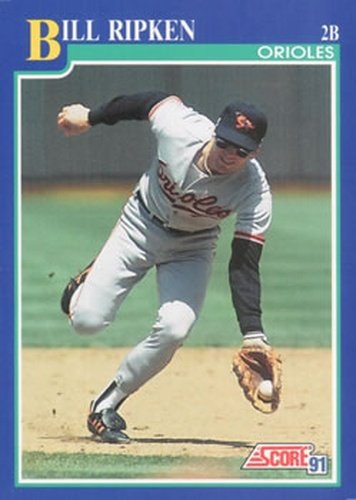 #487 Bill Ripken - Baltimore Orioles - 1991 Score Baseball
