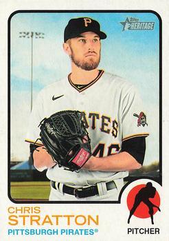 #487 Chris Stratton - Pittsburgh Pirates - 2022 Topps Heritage Baseball