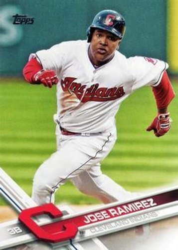 #487 Jose Ramirez - Cleveland Indians - 2017 Topps Baseball