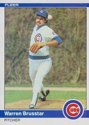 #487 Warren Brusstar - Chicago Cubs - 1984 Fleer Baseball