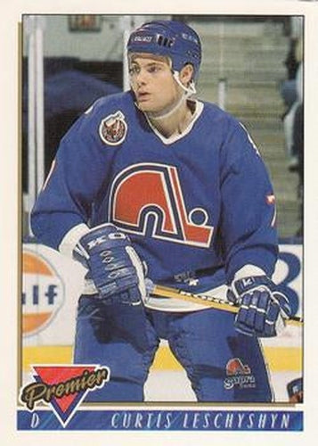 #487 Curtis Leschyshyn - Quebec Nordiques - 1993-94 Topps Premier Hockey
