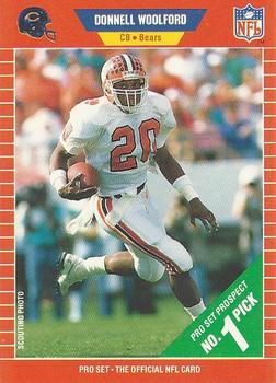 #488 Donnell Woolford - Chicago Bears - 1989 Pro Set Football