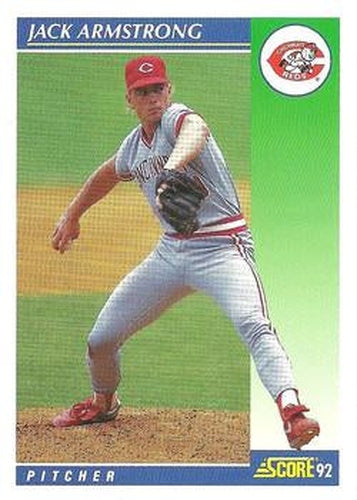 #488 Jack Armstrong - Cincinnati Reds - 1992 Score Baseball