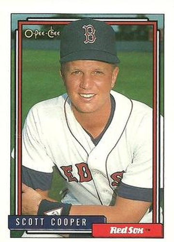 #488 Scott Cooper - Boston Red Sox - 1992 O-Pee-Chee Baseball