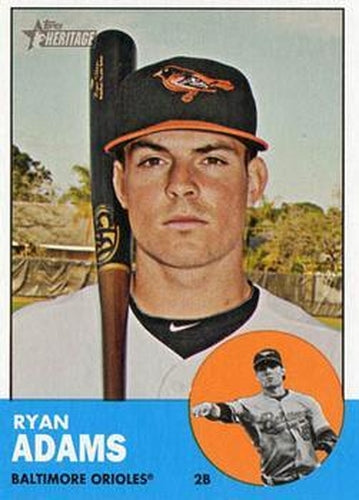 #488 Ryan Adams - Baltimore Orioles - 2012 Topps Heritage Baseball