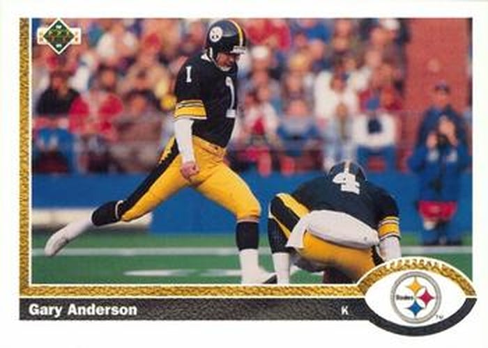 #488 Gary Anderson - Pittsburgh Steelers - 1991 Upper Deck Football