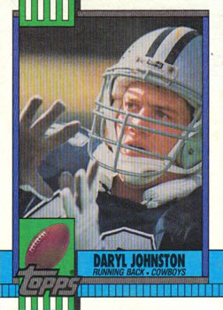#489 Daryl Johnston - Dallas Cowboys - 1990 Topps Football