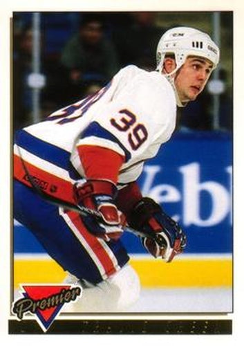 #489 Travis Green - New York Islanders - 1993-94 O-Pee-Chee Premier Hockey - Gold