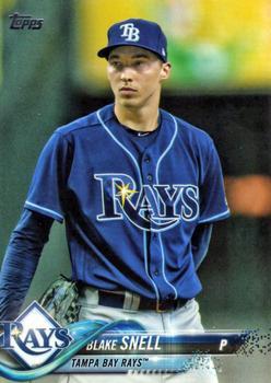 #489 Blake Snell - Tampa Bay Rays - 2018 Topps Baseball