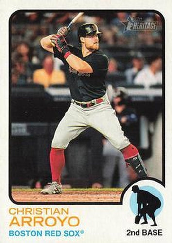 #489 Christian Arroyo - Boston Red Sox - 2022 Topps Heritage Baseball