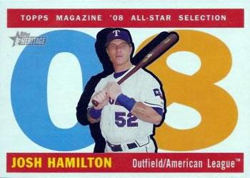 #489 Josh Hamilton - Texas Rangers - 2009 Topps Heritage Baseball