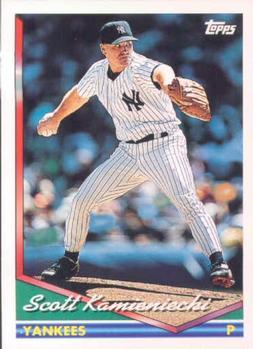 #489 Scott Kamieniecki - New York Yankees - 1994 Topps Baseball