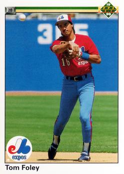 #489 Tom Foley - Montreal Expos - 1990 Upper Deck Baseball