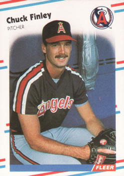#489 Chuck Finley - California Angels - 1988 Fleer Baseball
