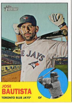 #489a Jose Bautista - Toronto Blue Jays - 2012 Topps Heritage Baseball
