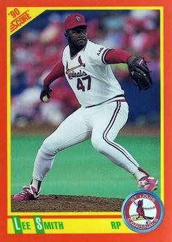 #48T Lee Smith - St. Louis Cardinals - 1990 Score Rookie & Traded Baseball