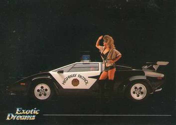 #48 Cathy with Lamborghini Countach Highway Patrol - 1992 All Sports Marketing Exotic Dreams