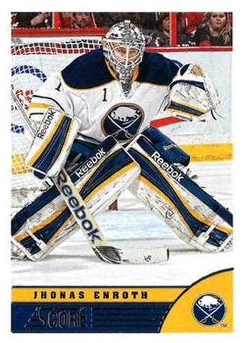 #48 Jhonas Enroth - Buffalo Sabres - 2013-14 Score Hockey