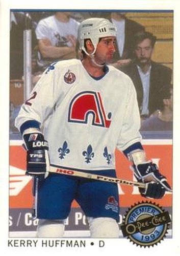 #48 Kerry Huffman - Quebec Nordiques - 1992-93 O-Pee-Chee Premier Hockey