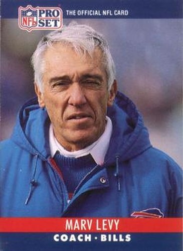 #48 Marv Levy - Buffalo Bills - 1990 Pro Set Football