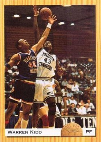 #48 Warren Kidd - Middle Tennessee State Blue Raiders - 1993 Classic Draft Picks Basketball