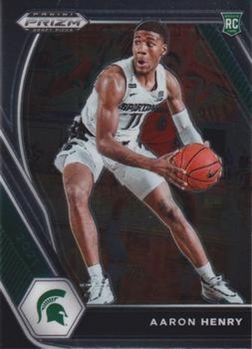 #48 Aaron Henry - Michigan State Spartans - 2021 Panini Prizm Collegiate Draft Picks Basketball