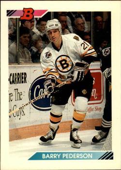 #48 Barry Pederson - Boston Bruins - 1992-93 Bowman Hockey