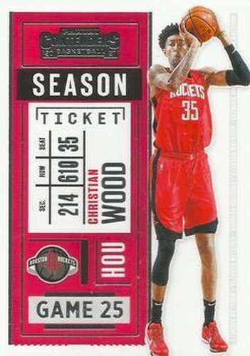 #48 Christian Wood - Houston Rockets - 2020-21 Panini Contenders Basketball