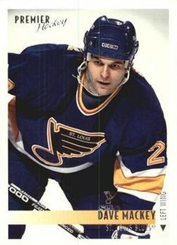 #48 Dave Mackey - St. Louis Blues - 1994-95 Topps Premier Hockey