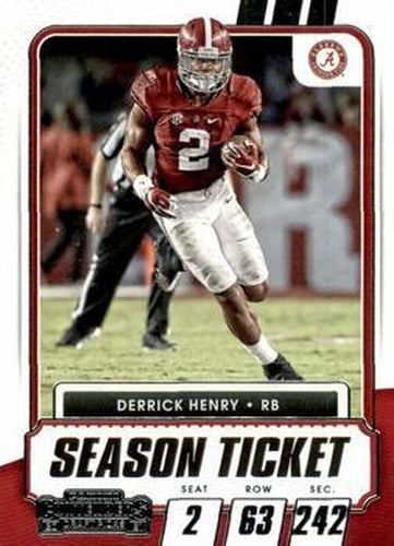 #48 Derrick Henry - Alabama Crimson Tide - 2021 Panini Contenders Draft Picks Football