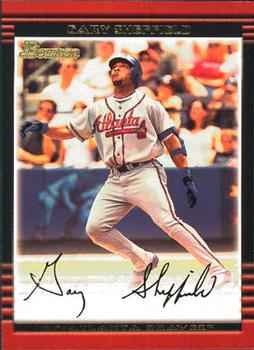 #48 Gary Sheffield - Atlanta Braves - 2002 Bowman Baseball