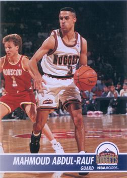 #48 Mahmoud Abdul-Rauf - Denver Nuggets - 1994-95 Hoops Basketball