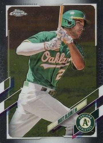 #48 Matt Olson - Oakland Athletics - 2021 Topps Chrome Baseball
