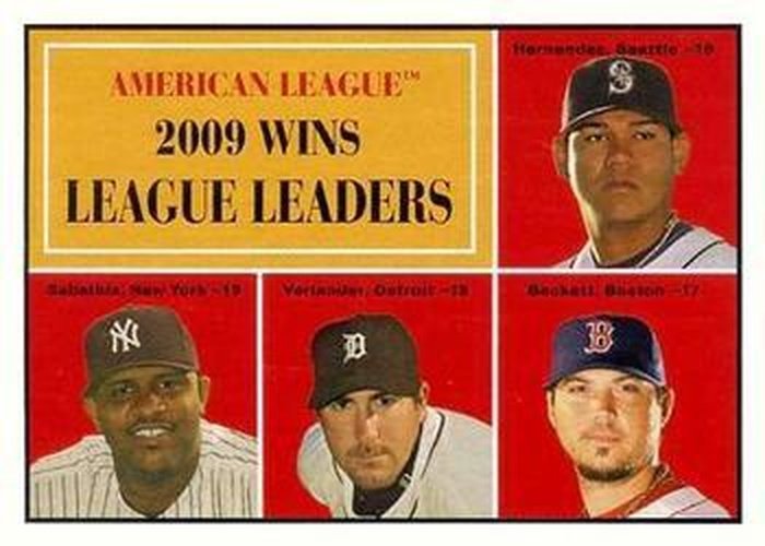 #48 Felix Hernandez / CC Sabathia / Justin Verlander / Josh Beckett - Seattle Mariners/New York Yankees/Detroit Tigers/Boston Red Sox - 2010 Topps Heritage Baseball