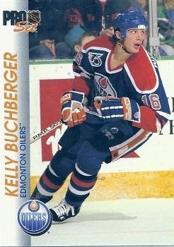 #48 Kelly Buchberger - Edmonton Oilers - 1992-93 Pro Set Hockey