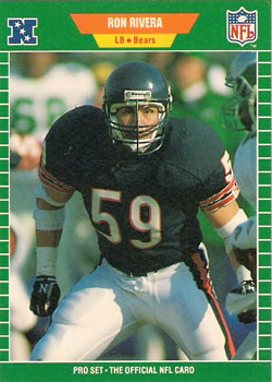 #48 Ron Rivera - Chicago Bears - 1989 Pro Set Football