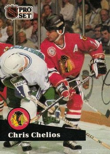 #48 Chris Chelios - 1991-92 Pro Set Hockey