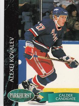 #109 Alexei Kovalev - New York Rangers - 1992-93 Parkhurst Hockey