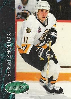 #482 Sergei Zholtok - Boston Bruins - 1992-93 Parkhurst Hockey