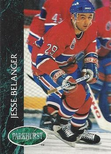 #488 Jesse Belanger - Montreal Canadiens - 1992-93 Parkhurst Hockey