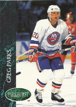 #491 Greg Parks - New York Islanders - 1992-93 Parkhurst Hockey