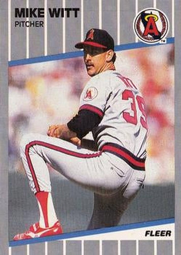 #490 Mike Witt - California Angels - 1989 Fleer Baseball