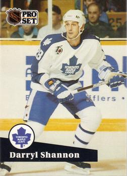 #490 Darryl Shannon - 1991-92 Pro Set Hockey