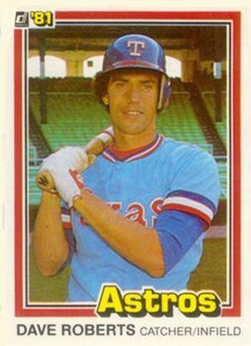#490b Dave Roberts - Houston Astros - 1981 Donruss Baseball