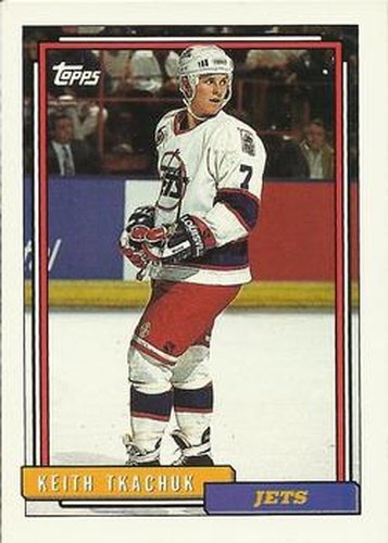 #102 Keith Tkachuk - Winnipeg Jets - 1992-93 Topps Hockey