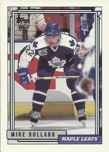 #146 Mike Bullard - Toronto Maple Leafs - 1992-93 Topps Hockey