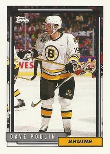 #155 Dave Poulin - Boston Bruins - 1992-93 Topps Hockey